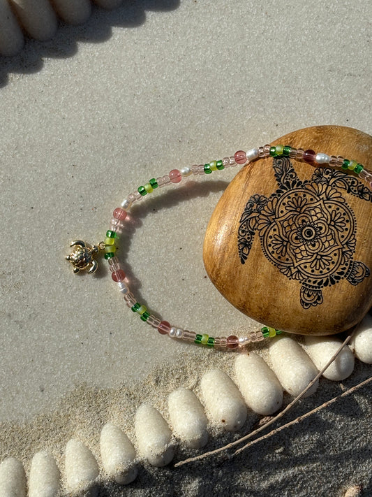 Turtle Blossom Anklet