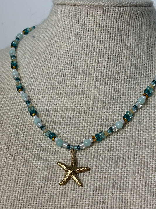 Golden Seastar Necklace